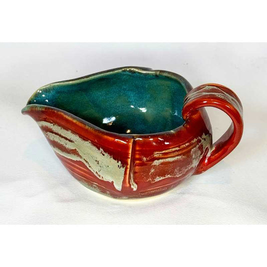 Gravy Boat (Orange/Teal)