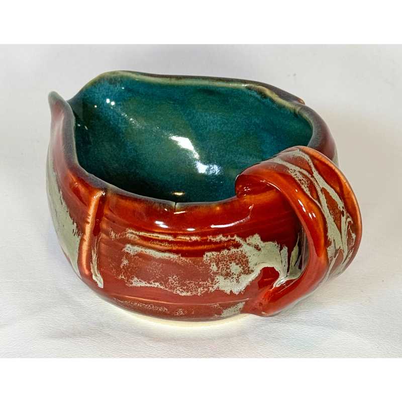 Gravy Boat (Orange/Teal)